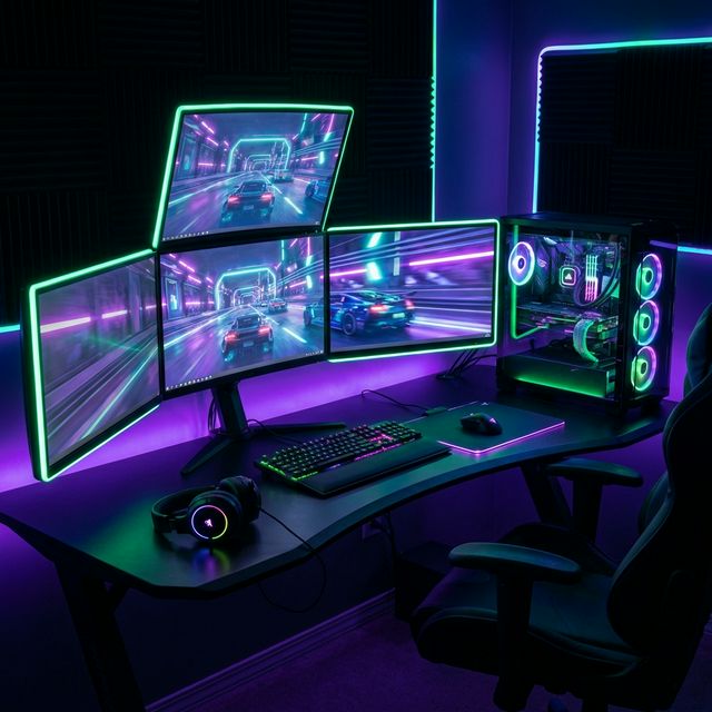 Esports Arena Build GLEONS lighting on